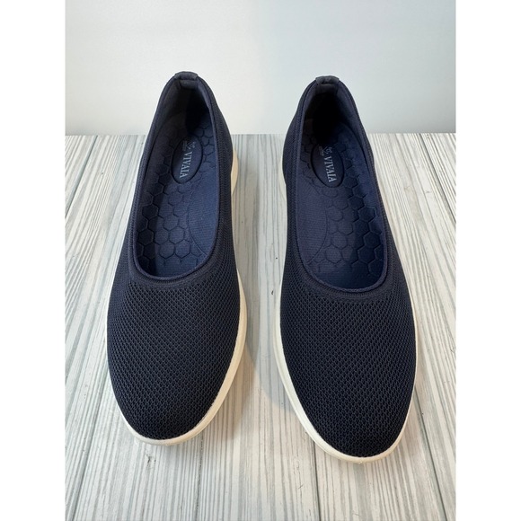 Vivaia Navy Blue Knit Slip On Walker Pro Hybrid Ballet Flats Izabel Women\'s 9